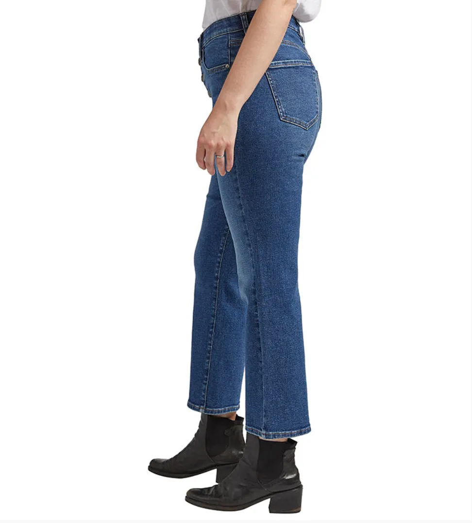 Jag Phoebe boot jeans, cropped high rise (button-front)