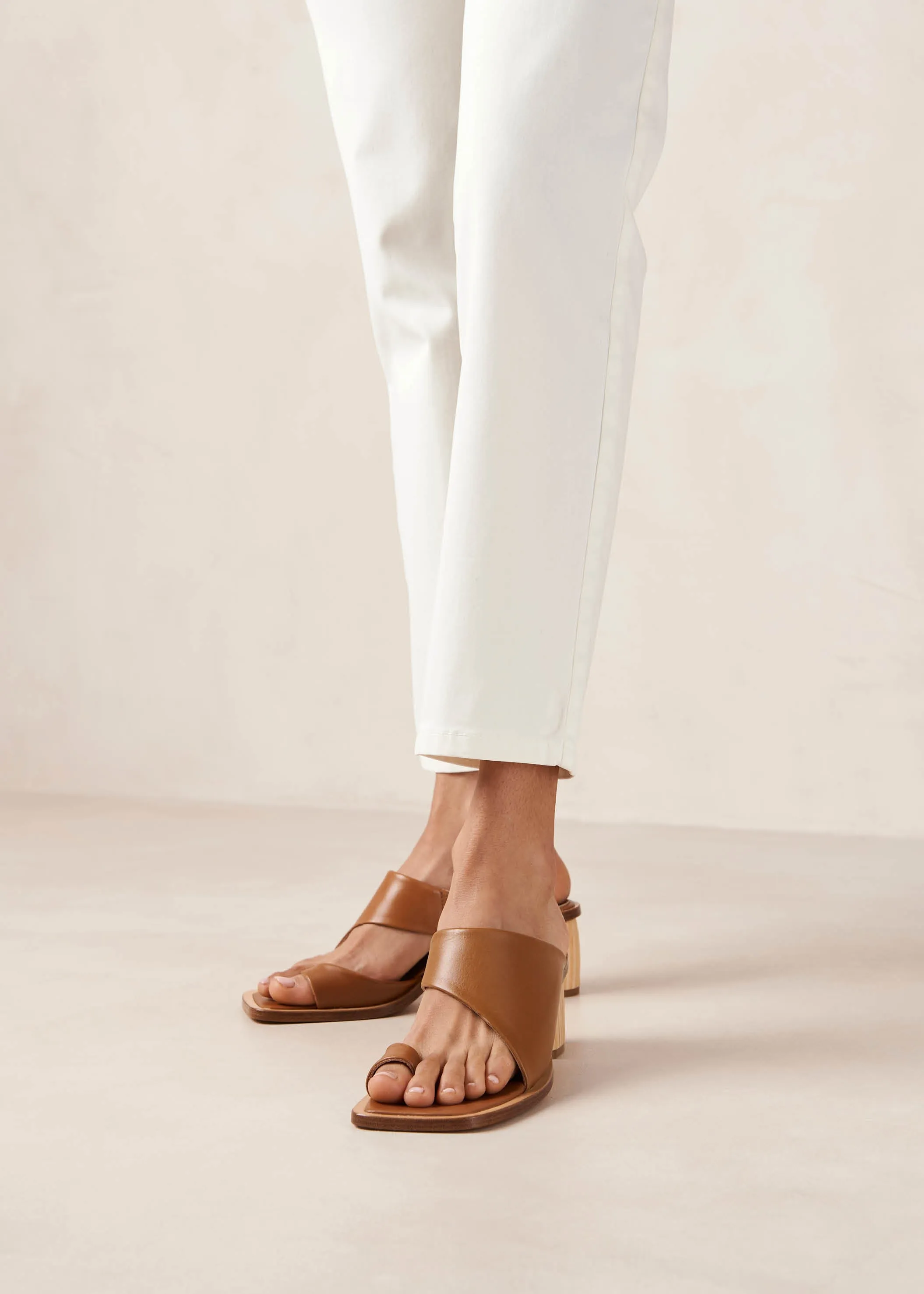 Josie Tan Leather Sandals