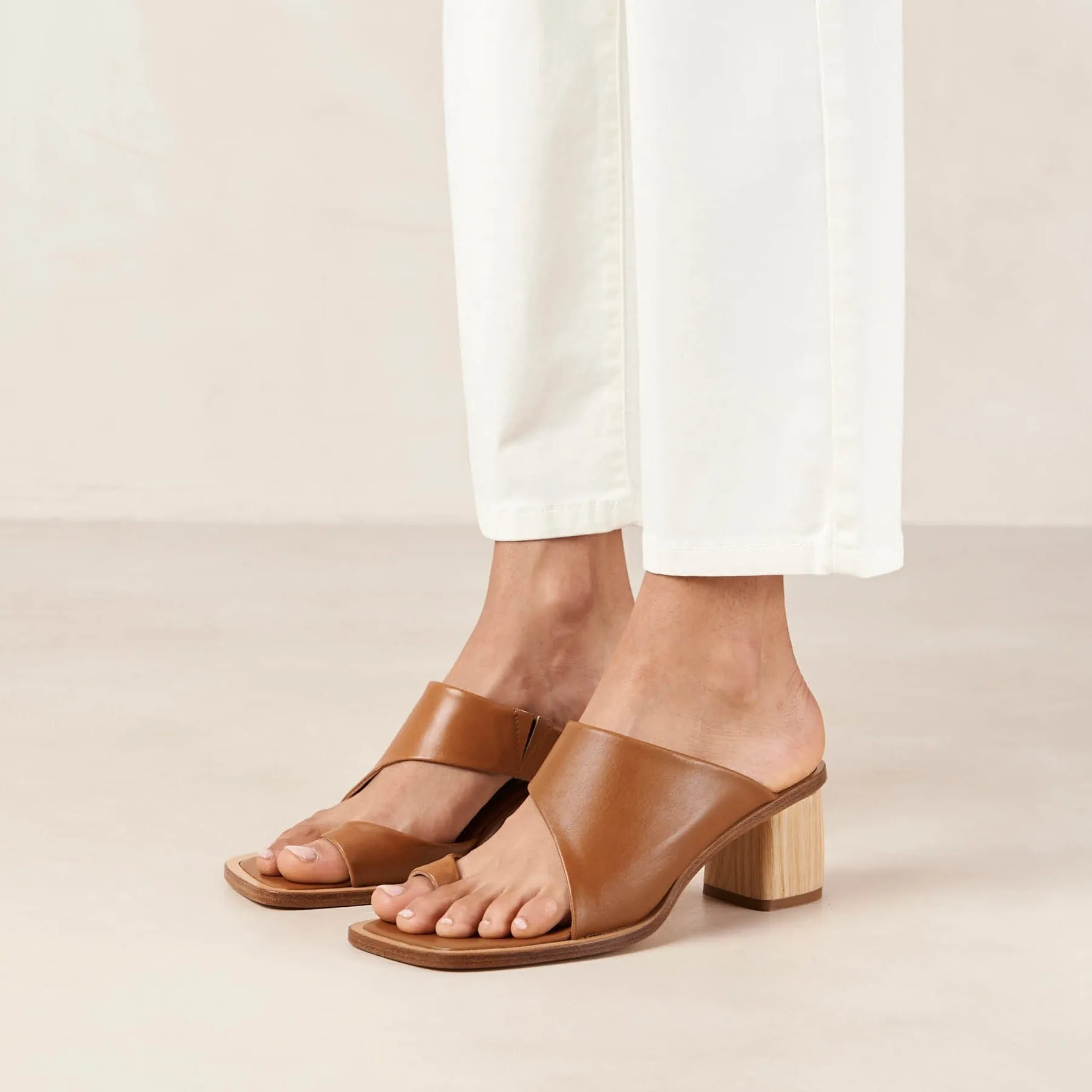 Josie Tan Leather Sandals