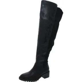 Journee Collection Womens Faux Leather Extra Wide Calf Over-The-Knee Boots