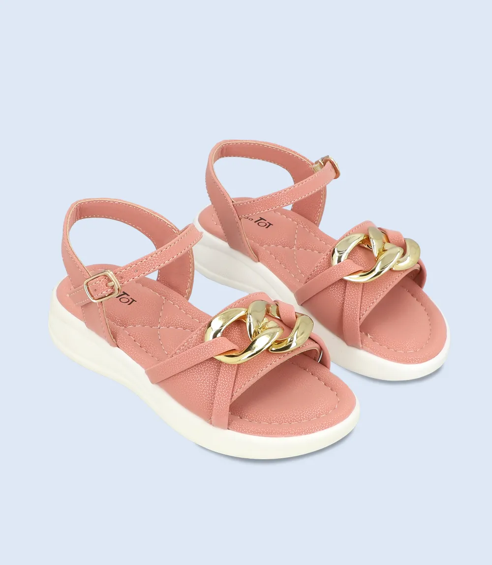 KG0097-PINK-Girls Casual Sandal