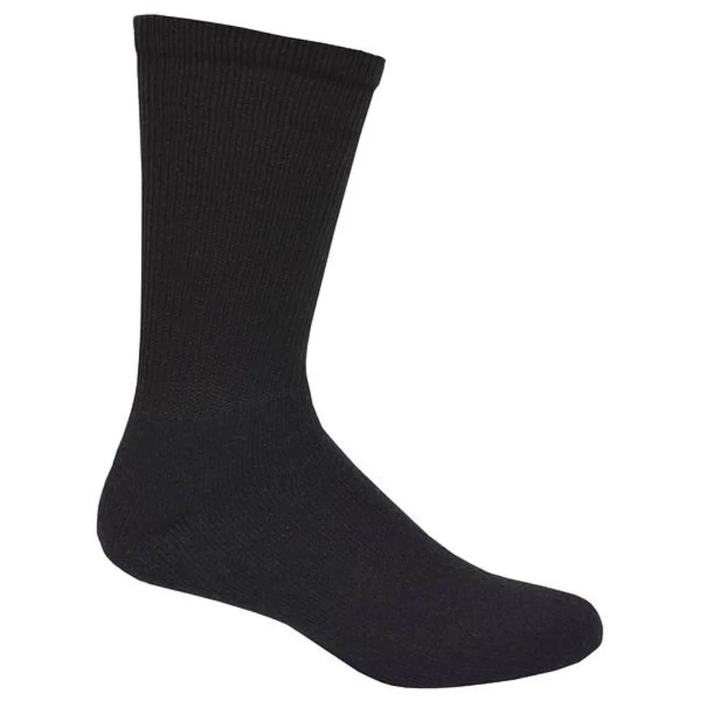 Kodiak 6-PK Cotton Crew Sock - Black 90570