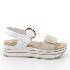 Ladies IGI & Co Sandals White/Cream Chunky Platform 5679166