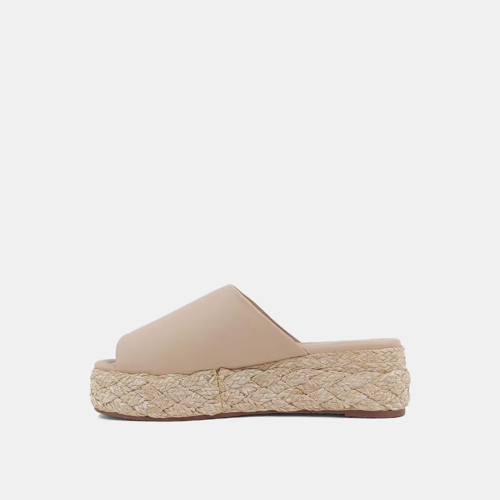 Lizzie Nude Wedge Sandal