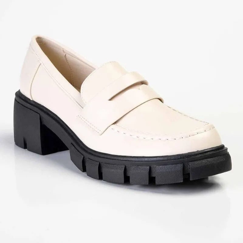 Madison Erika Platform Loafer - Nude