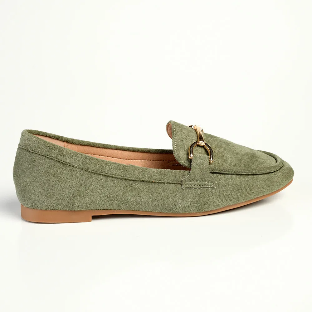 Madison Persley Slip on Loafers  - Sage