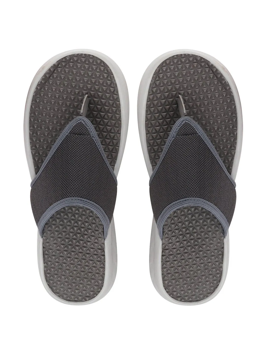 Men Grey Casual Slip-On Flip-Flops