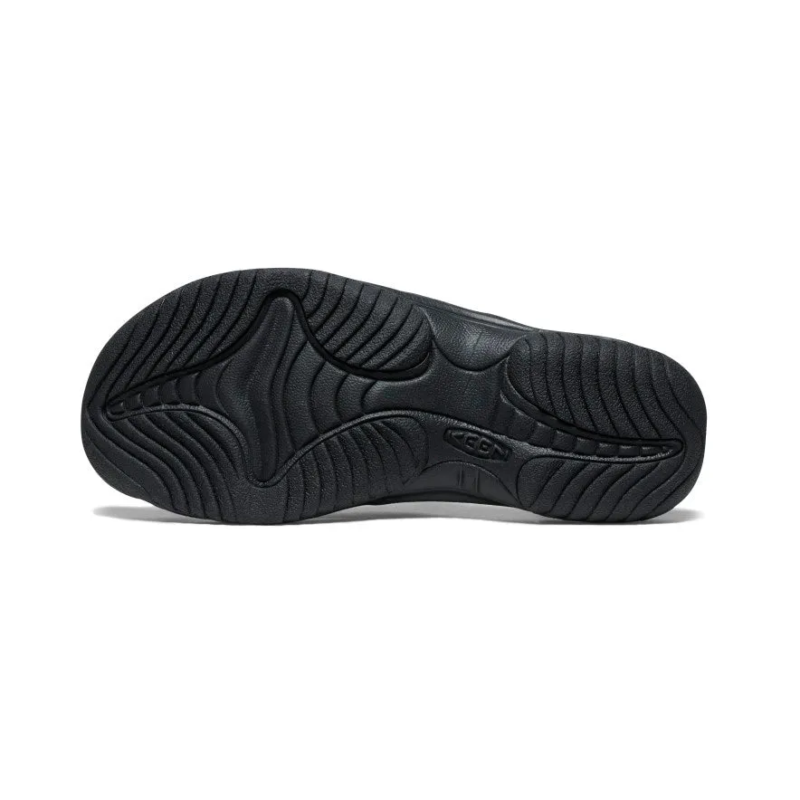 Men's Waimea Leather Flip-Flop  |  Naval Academy/Black