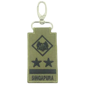 MINI SAF RANK KEYCHAIN - ME9 (OLIVE GREEN) (NEW)