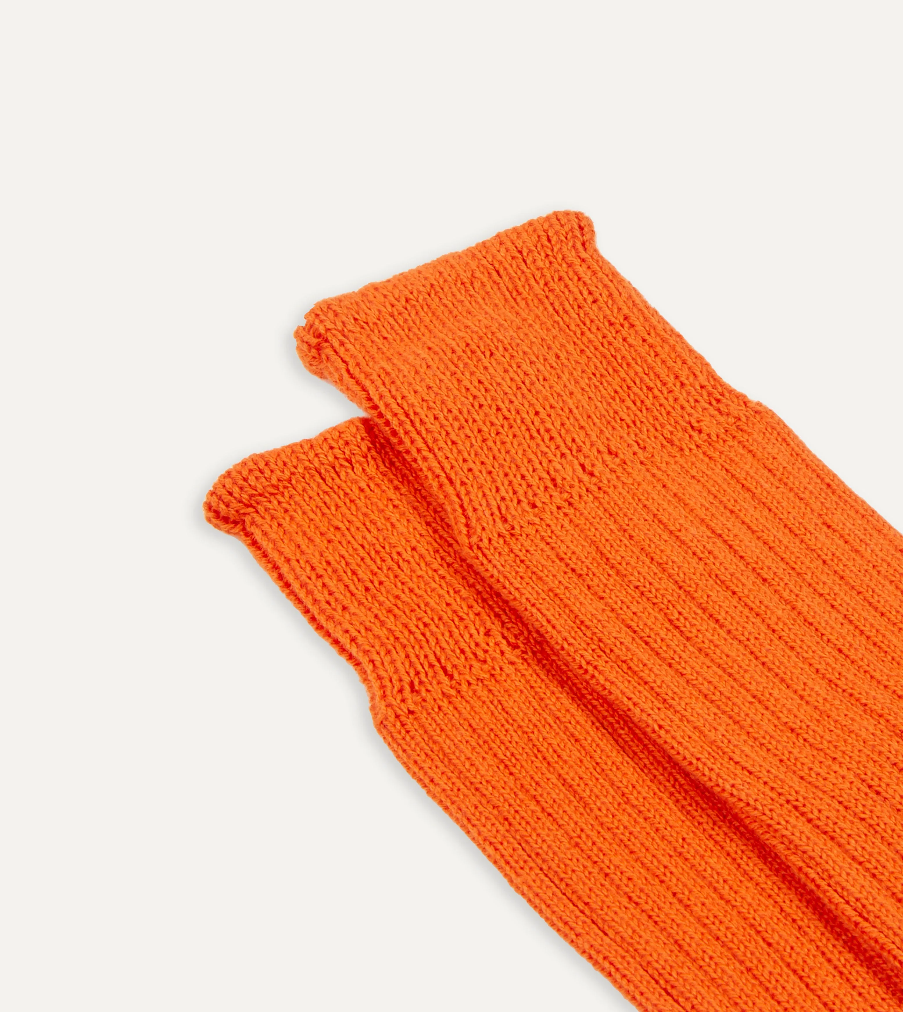 Orange Cotton Sports Socks