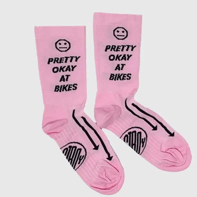 Ostroy Pretty Okay at Bikes Socks