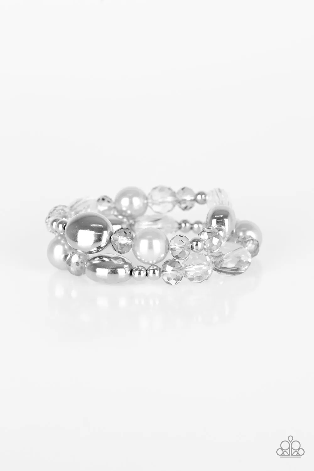 Paparazzi Accessories - Downtown Dazzle - Silver Bracelet