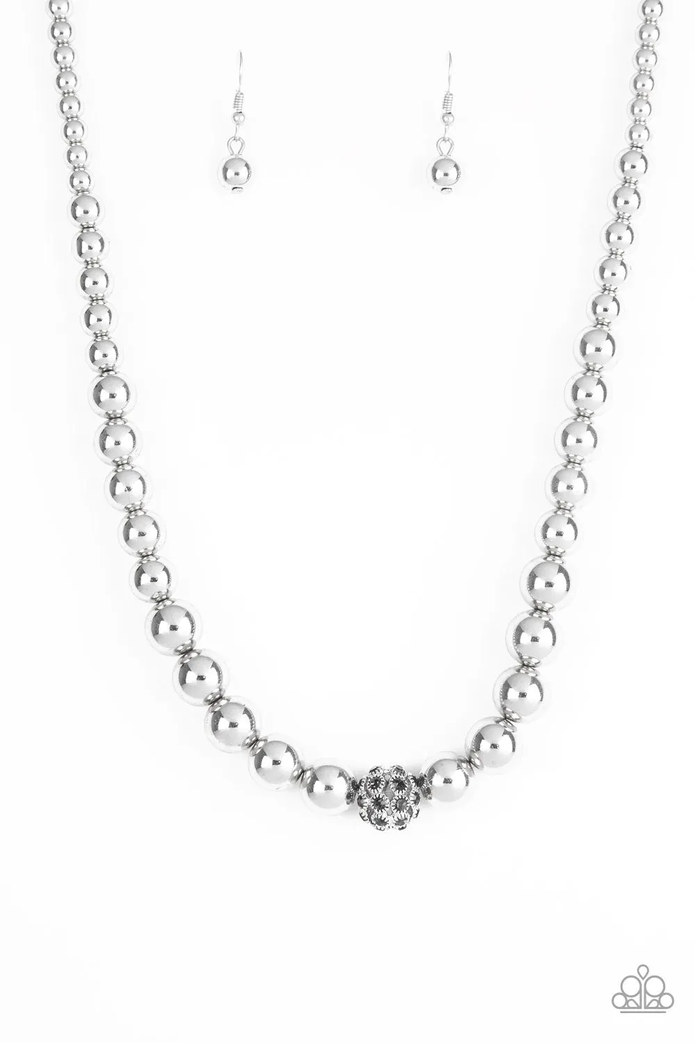 Paparazzi Accessories - High-Stakes FAME - Silver Necklace