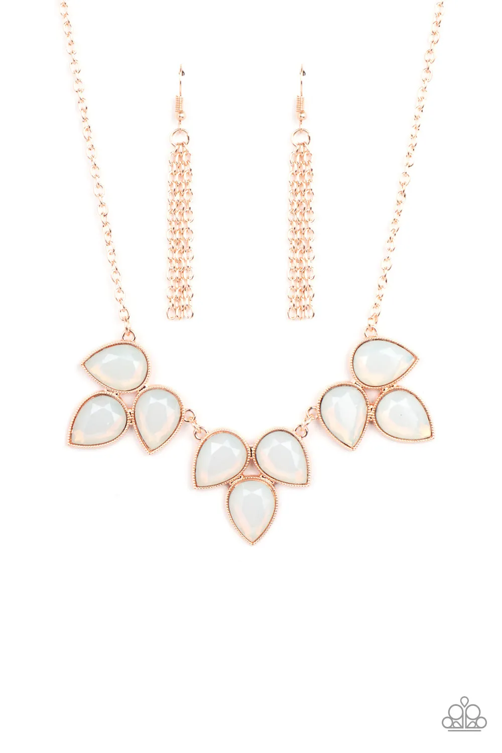 Paparazzi Accessories - Prairie Fairytale - Rose Gold Necklace