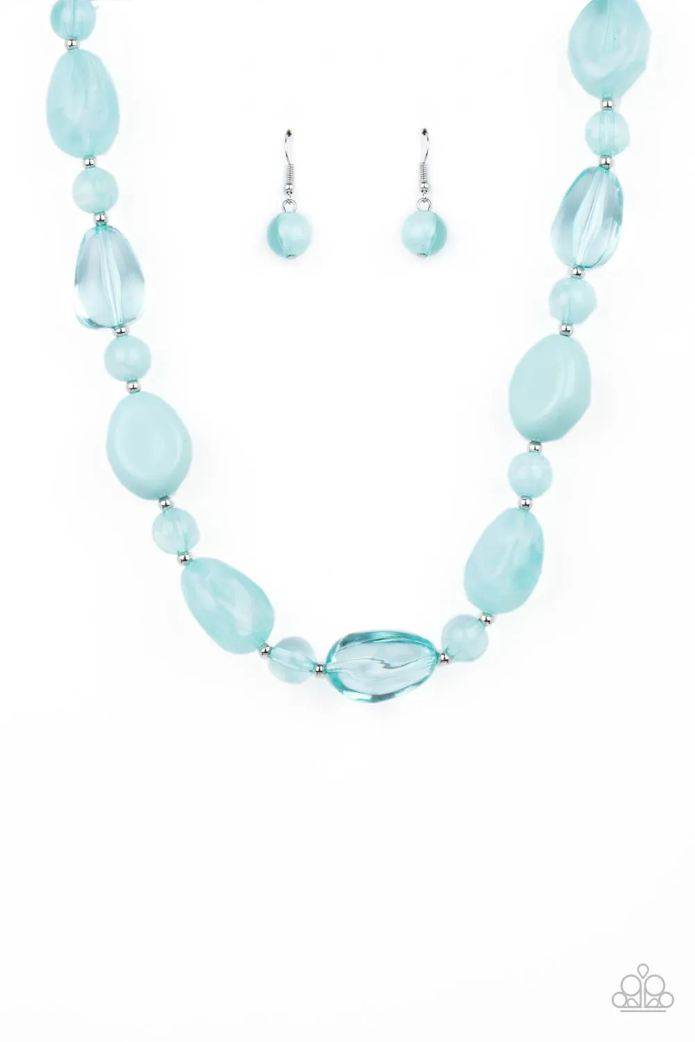 Paparazzi Accessories - Staycation Stunner - Blue Necklace