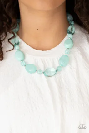 Paparazzi Accessories - Staycation Stunner - Blue Necklace