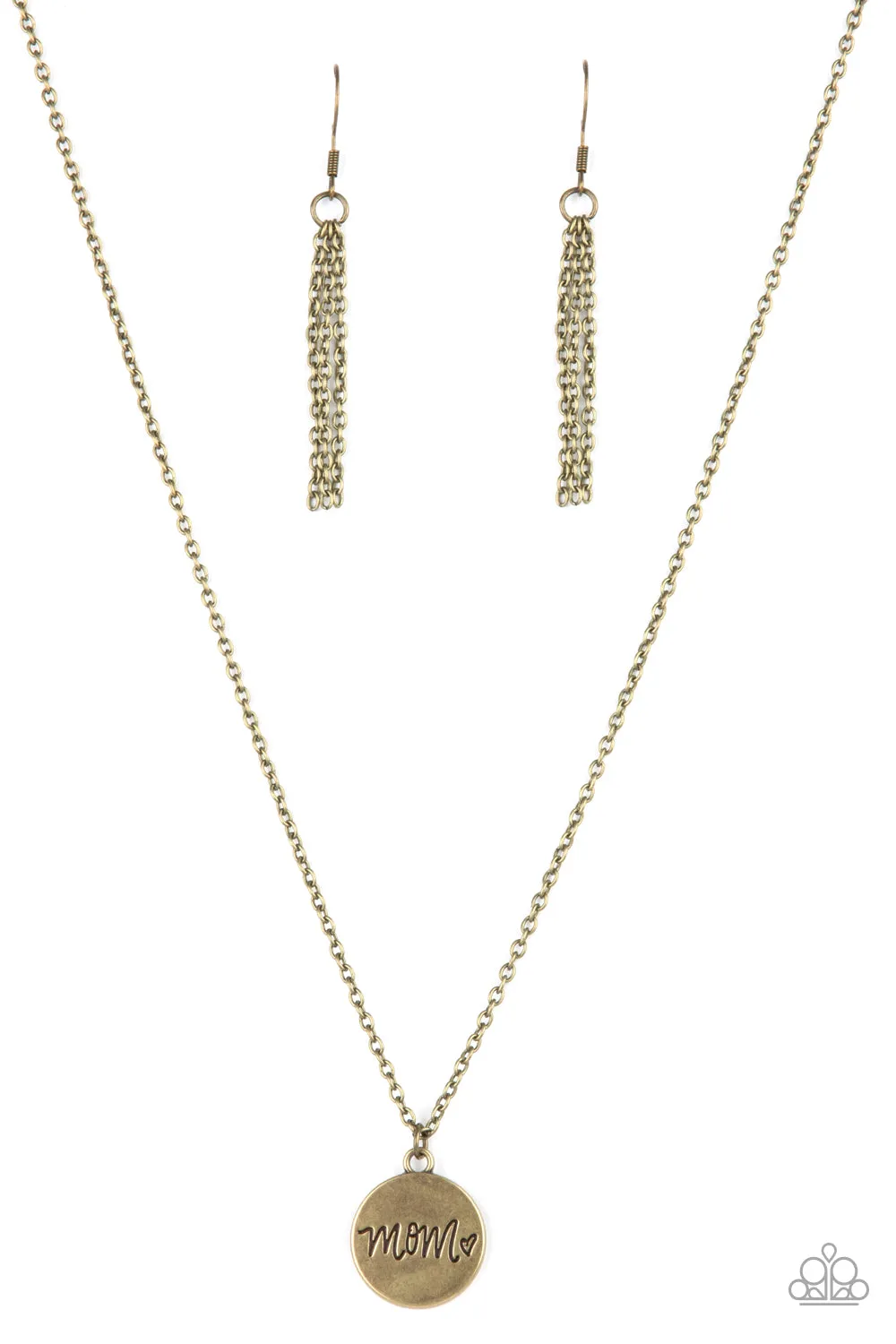 Paparazzi Accessories - The Cool Mom - Brass Necklace