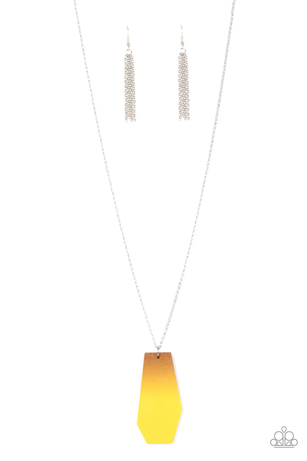 Paparazzi Accessories - Watercolor Skies - Yellow Necklace