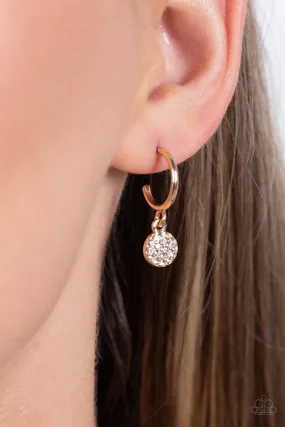 Paparazzi Bodacious Ballroom - Gold Hoop Dainty Earrings