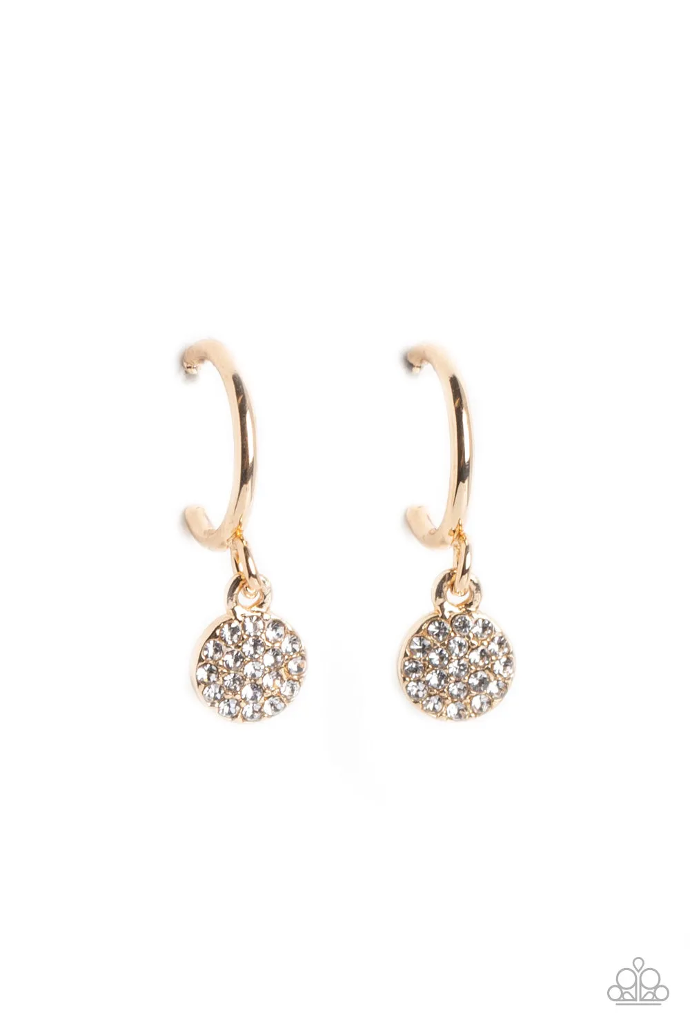 Paparazzi Bodacious Ballroom - Gold Hoop Dainty Earrings