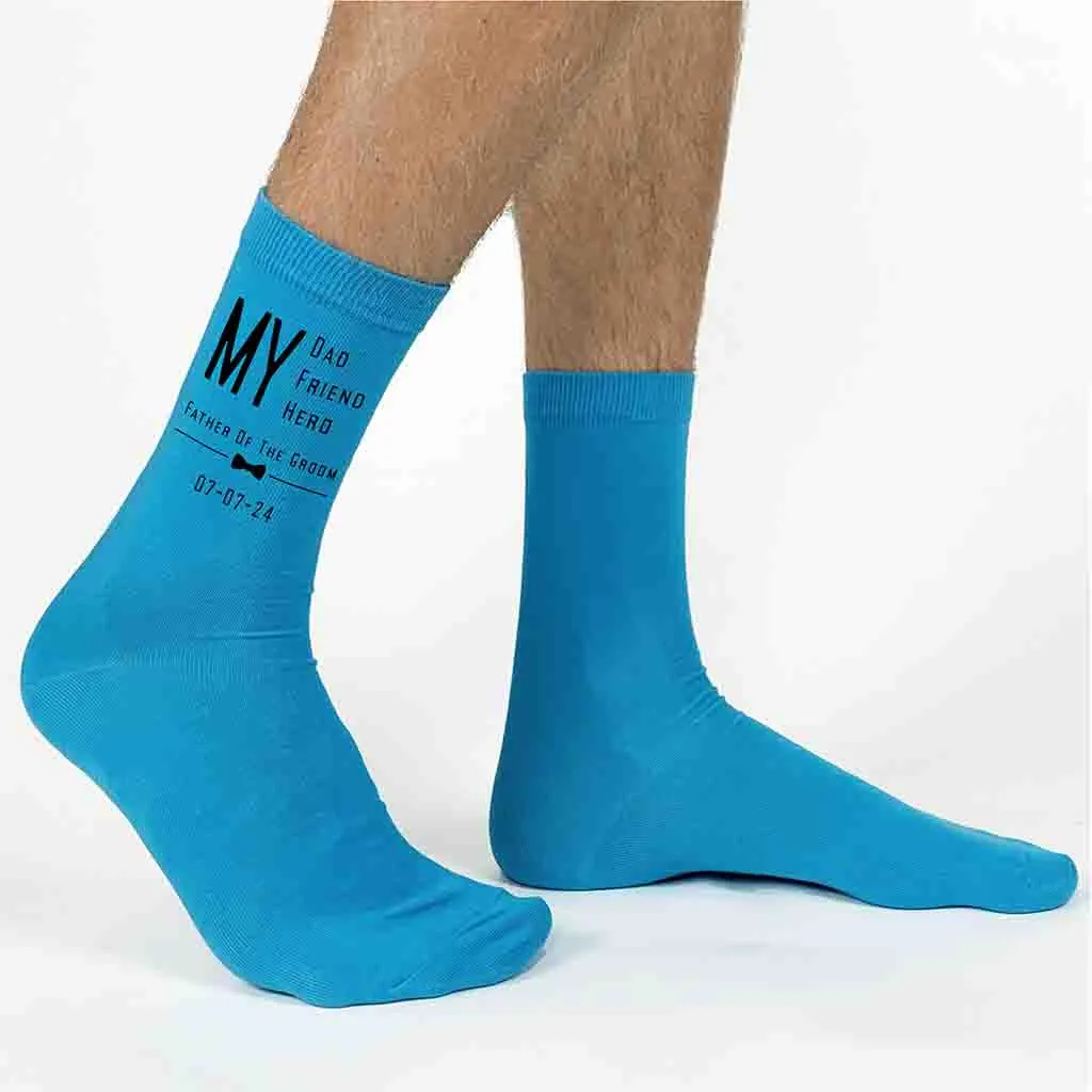 Personalized Wedding Socks for Father of the Groom