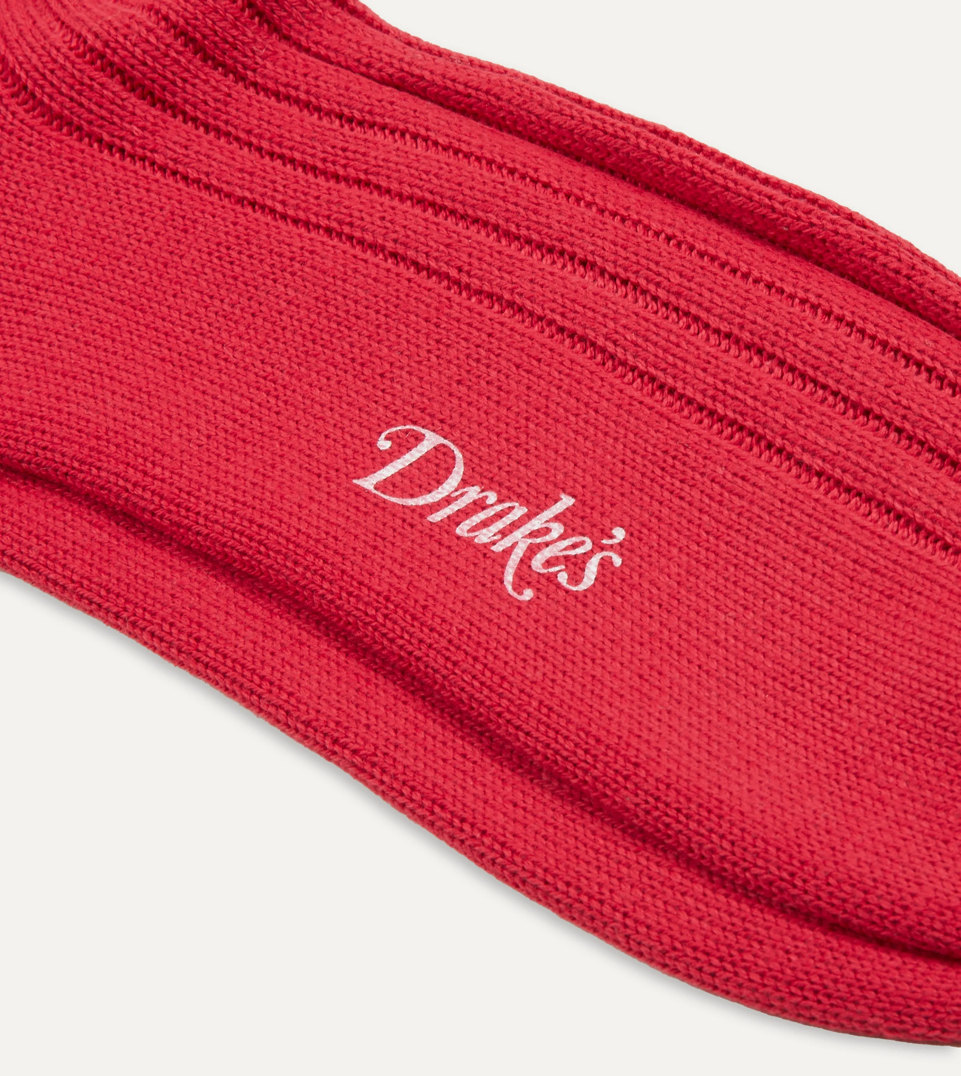 Red Cotton Sports Socks