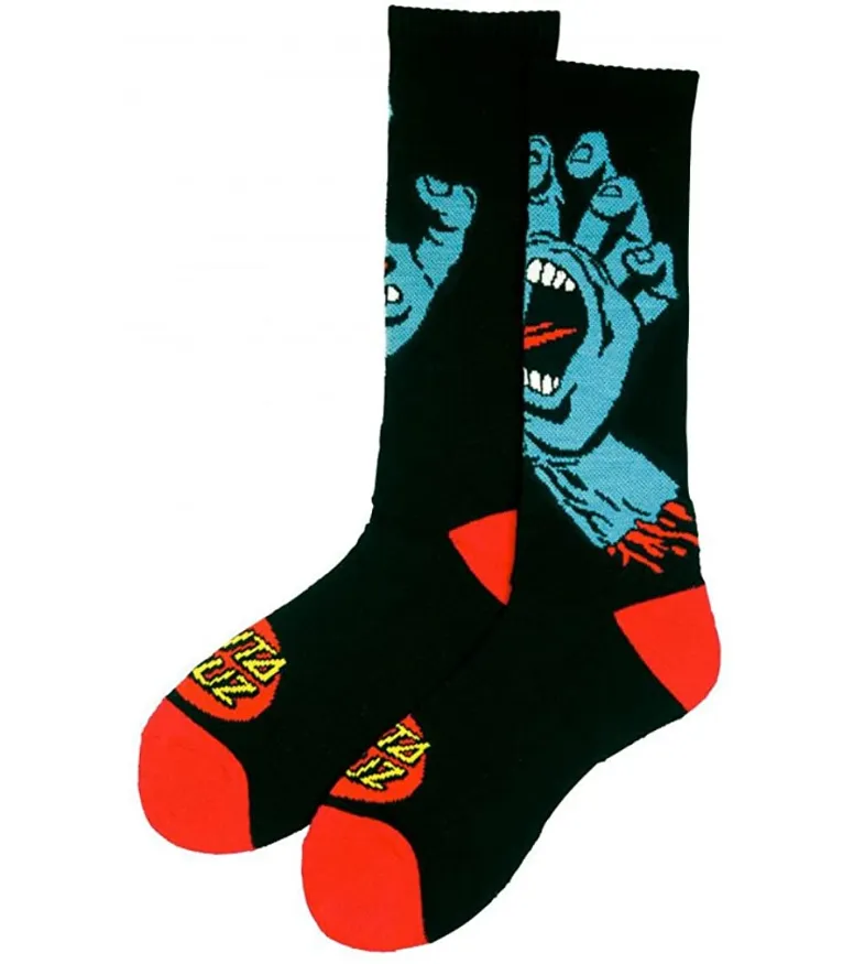 Santa Cruz leisure socks Screaming Hand Socks SCA-SCK-0107 black