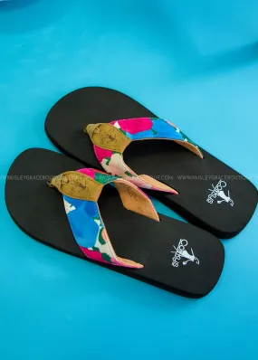 Summer Break Flip Flops by Corkys - Floral