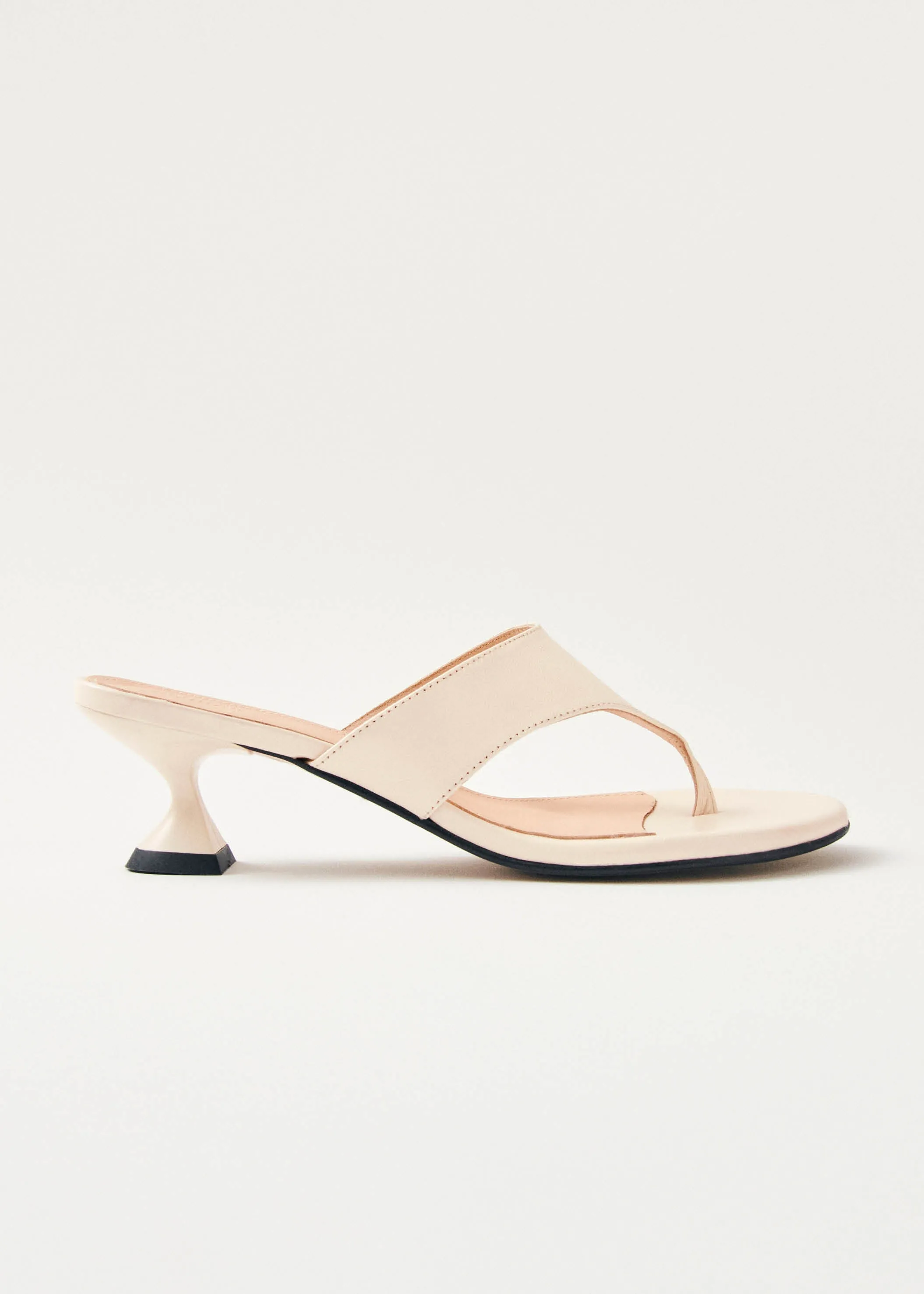 Tess Cream Leather Sandals