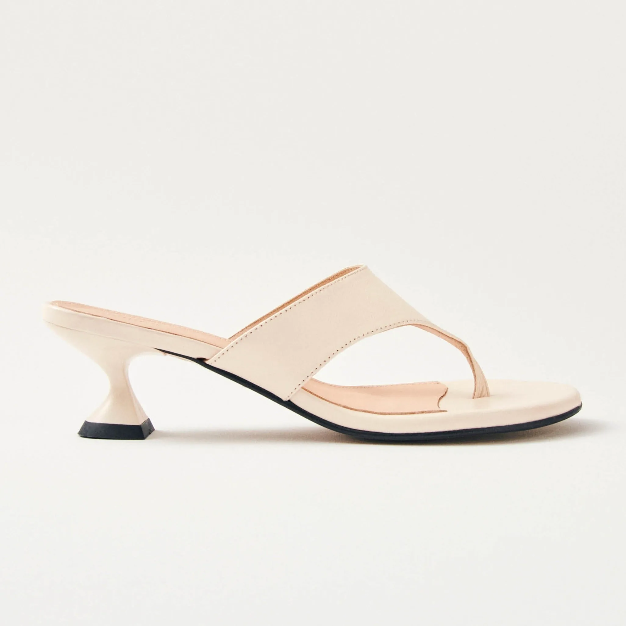 Tess Cream Leather Sandals