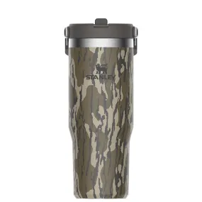 30oz IceFlow Flip Straw Tumbler - Insulated Travel Mug in Bottomland Camouflage Design