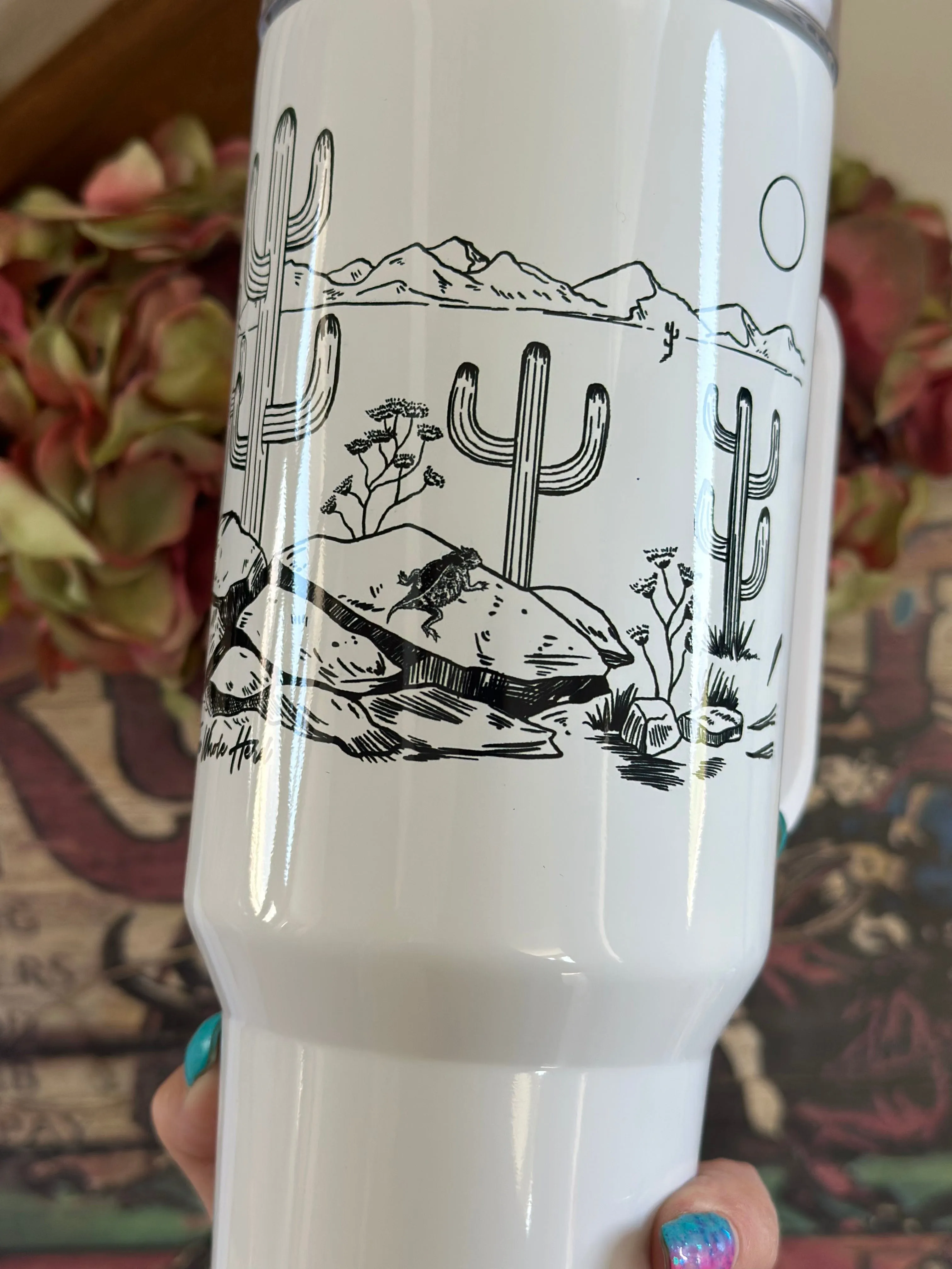 The Arizona Cactus Western 40 oz Tumbler