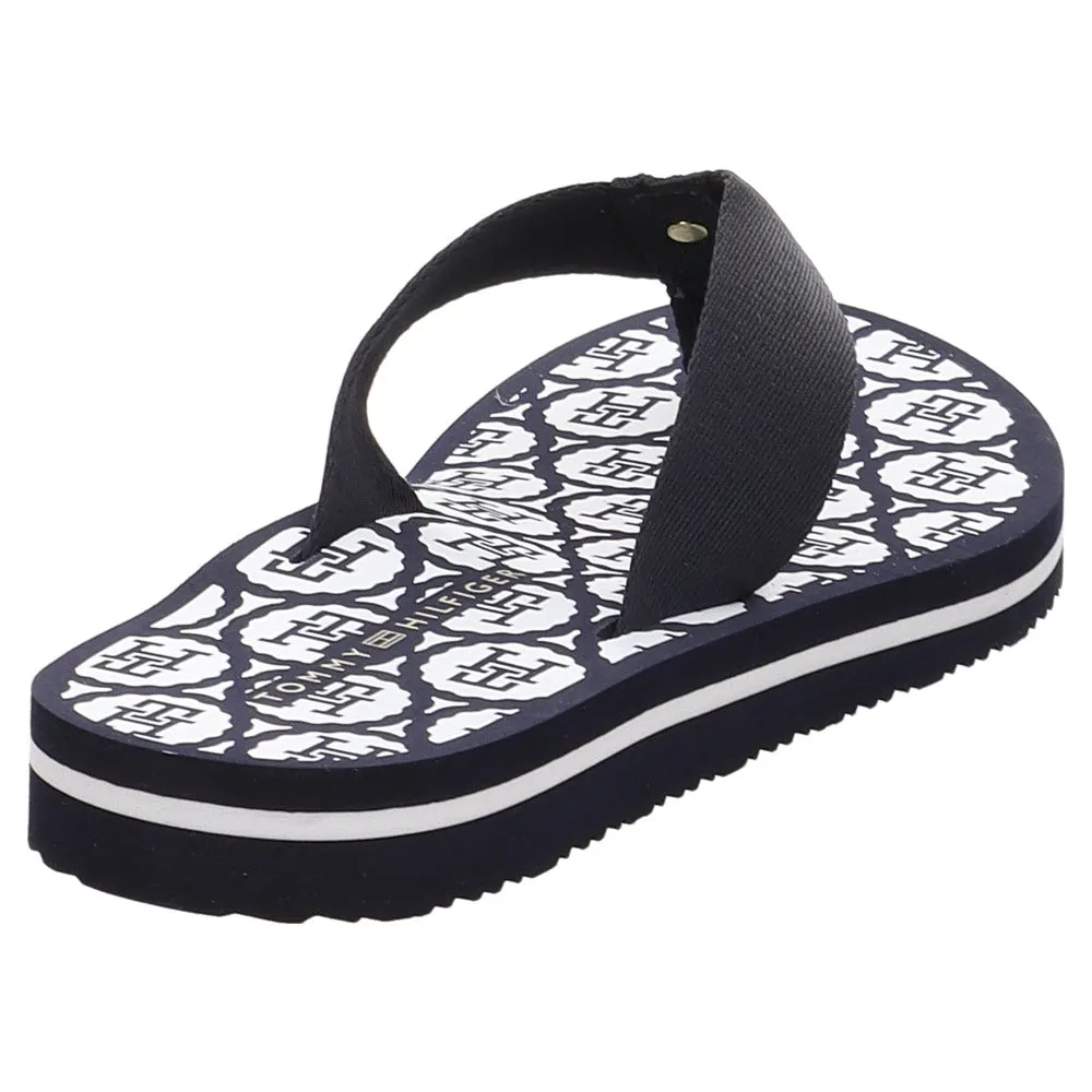 TOMMY HILFIGER Emblem Beach Sandal Navy