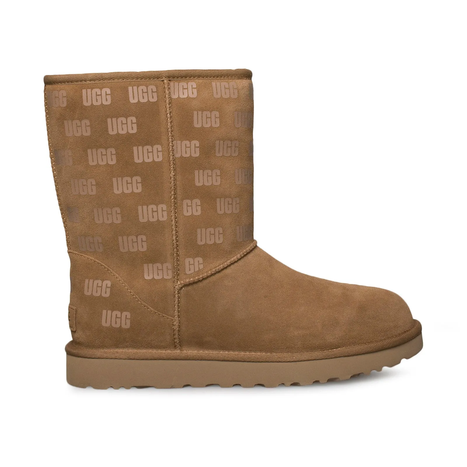 UGG Classic Short II UGG Print Chestnut Boots - Women's