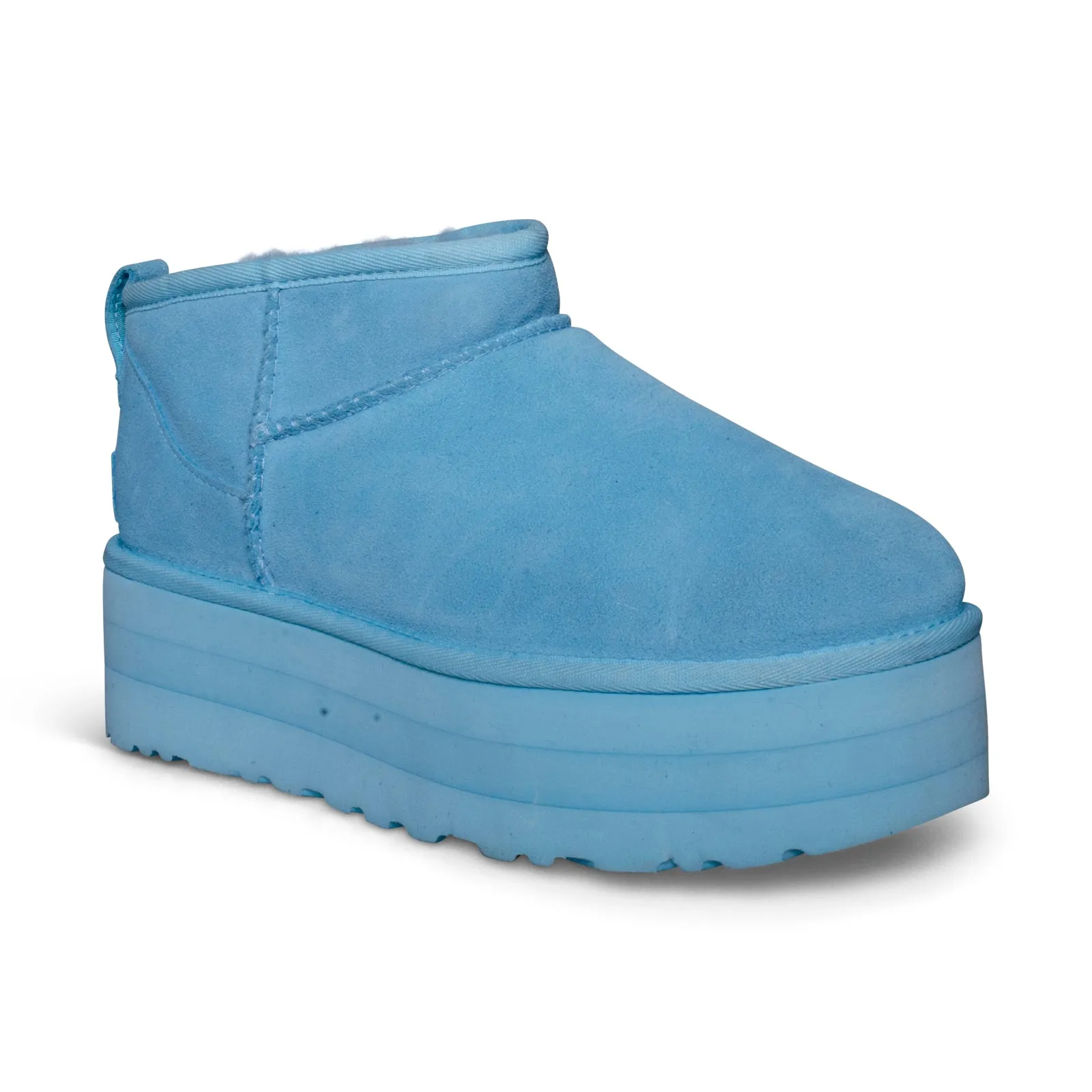 UGG Classic Ultra Mini Platform Sky Blue Boots - Women's