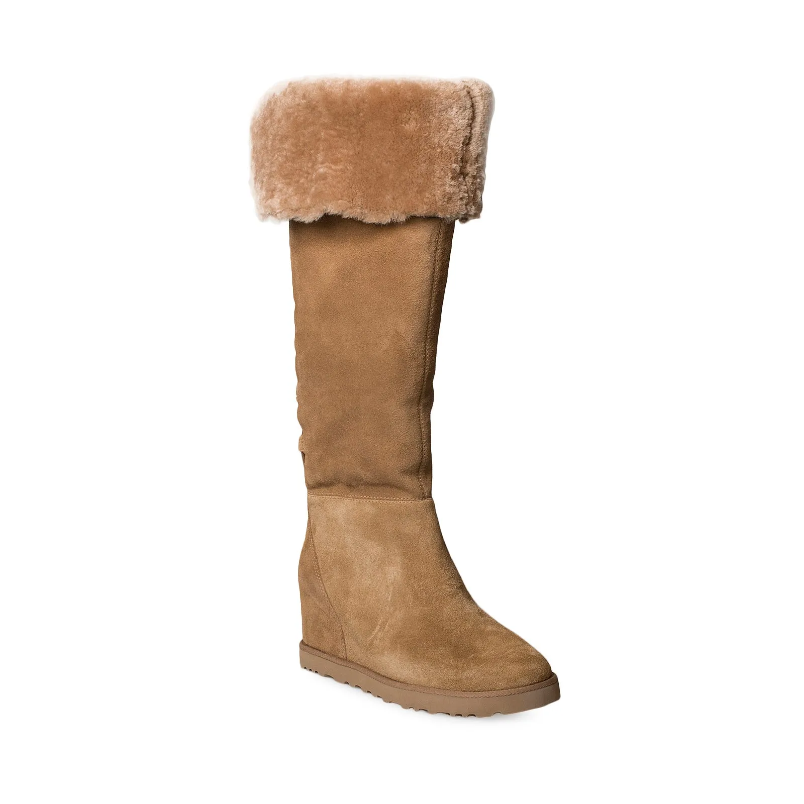 UGG Femme Over The Knee Lace Chestnut Boots - Women's