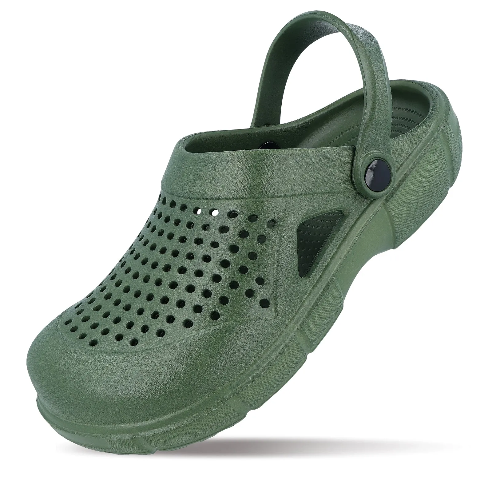 Walkaroo Mens Clogs  - WC4849 Olive