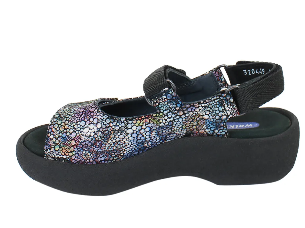 Wolky Sandals Jewel Black Multi