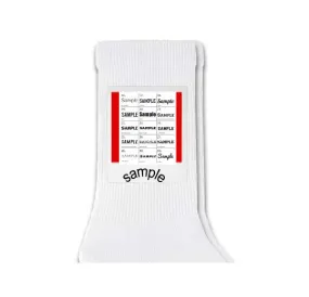 Your Framed Photo and Text Custom Printed on Crew Socks